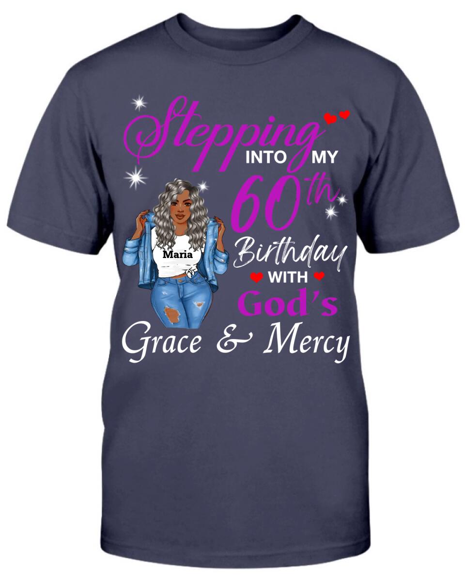 60th Birthday Purple Letters