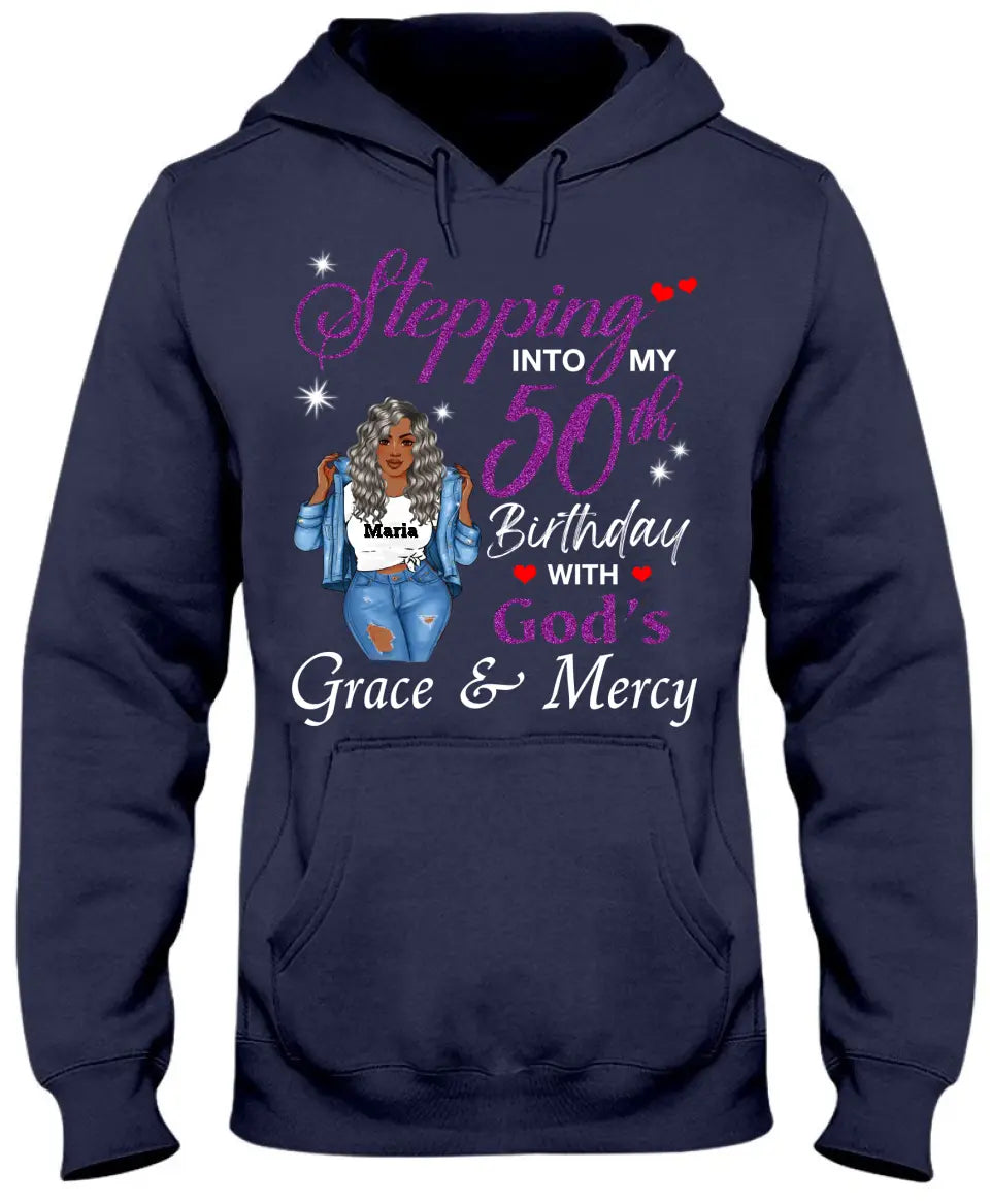 50th Birthday With God's Grace (Purple)