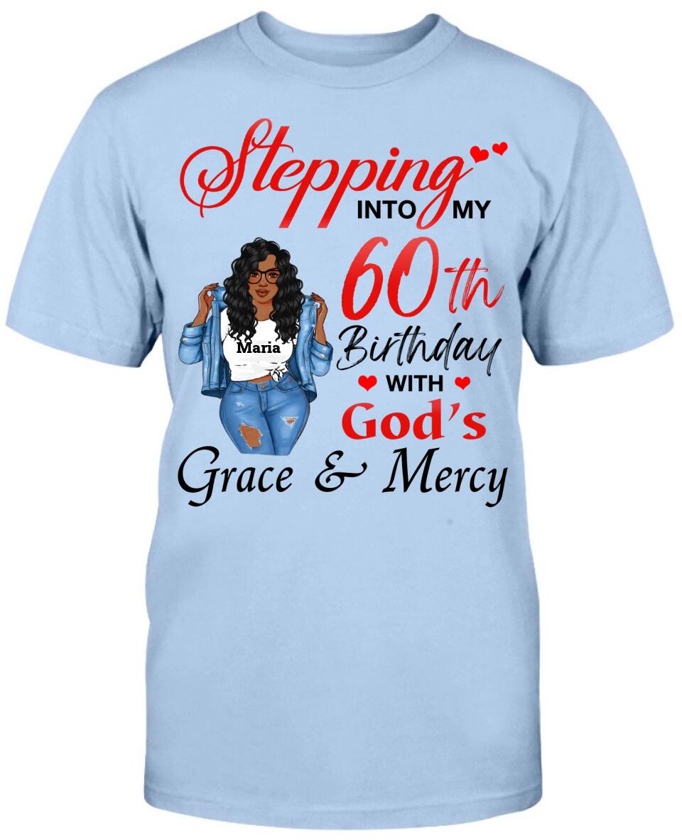 60 Birthday T-shirt With God's Grace & Mercy