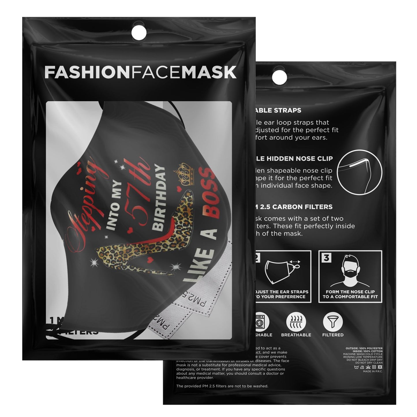 Premium Face Mask: Stepping Into 57th My Birthday