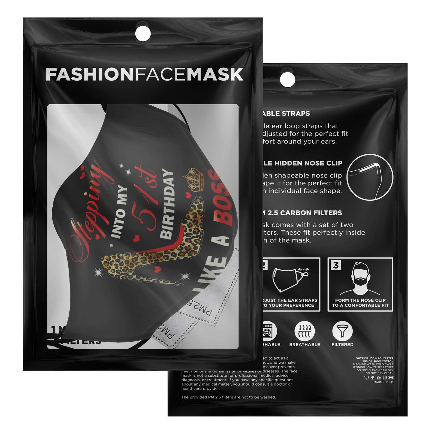 Premium Face Mask: Stepping Into 51st My Birthday