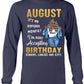 August: It's My Birthday Month