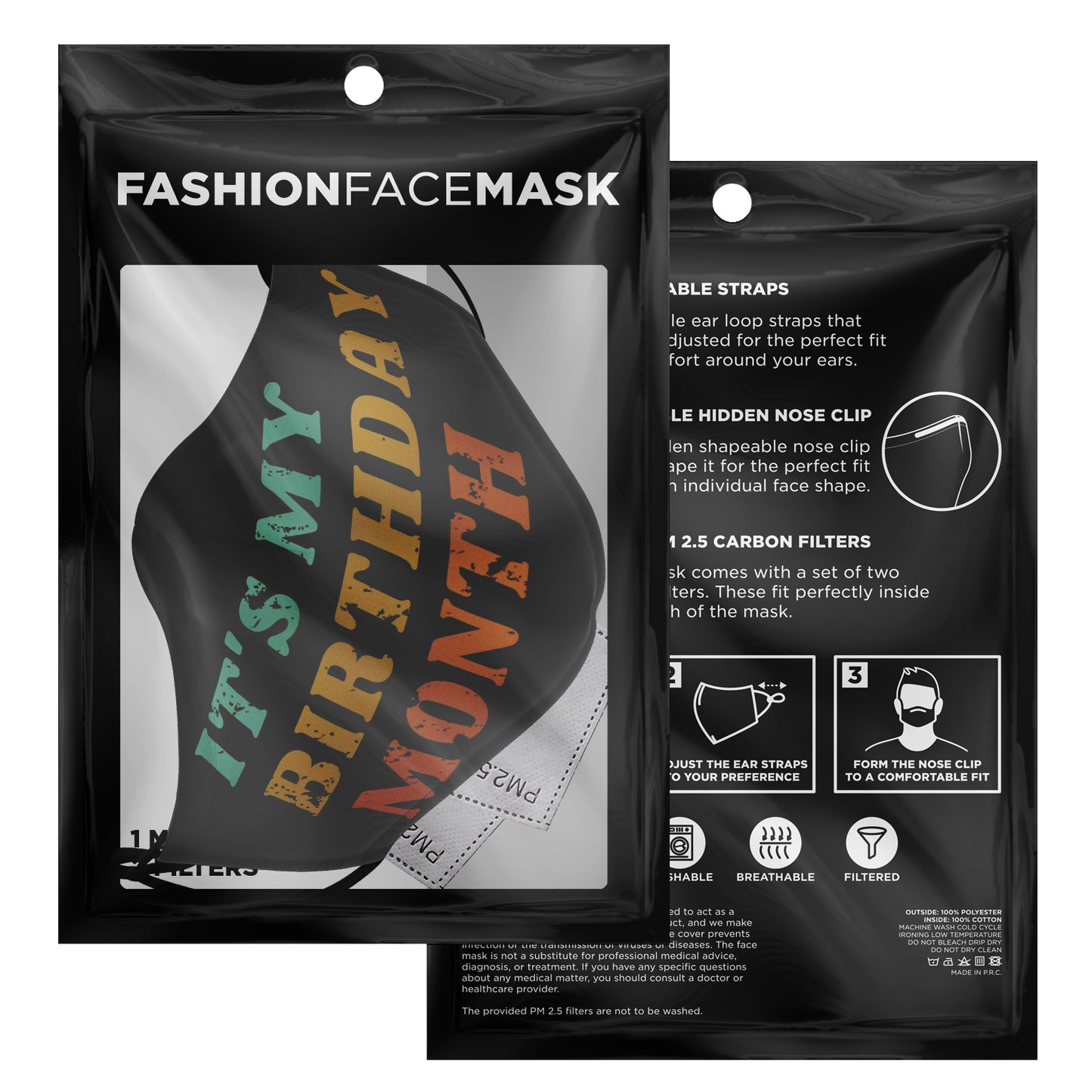 Premium Face Mask: It's My Birthday Month