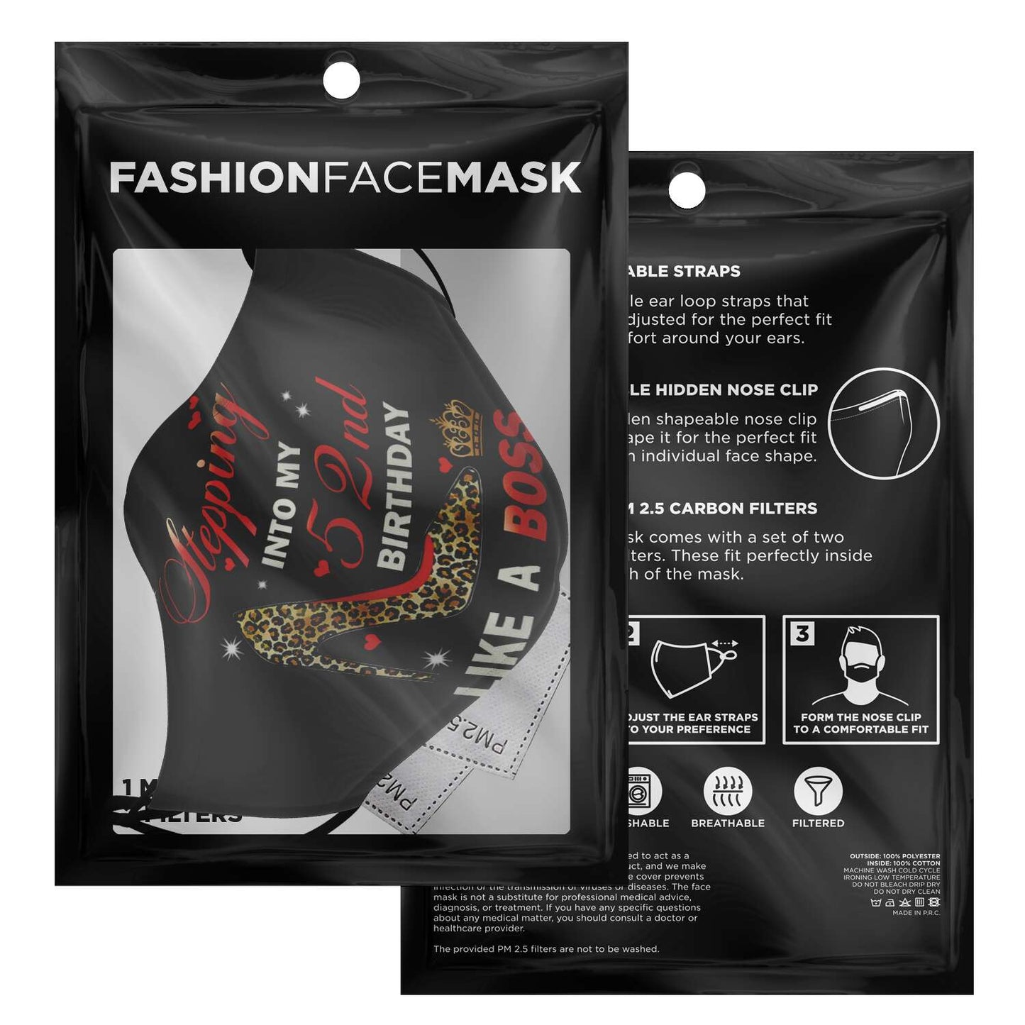 Premium Face Mask: Stepping Into 52nd My Birthday