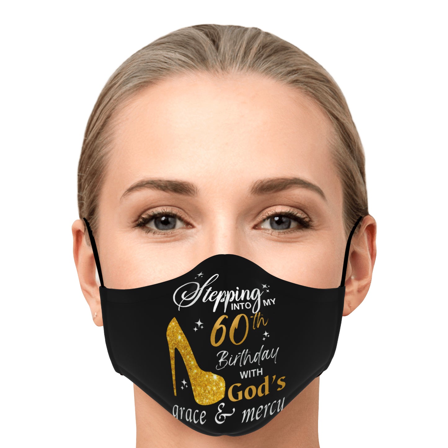 Premium Face Mask: 60th Birthday With God's Grace & Mercy