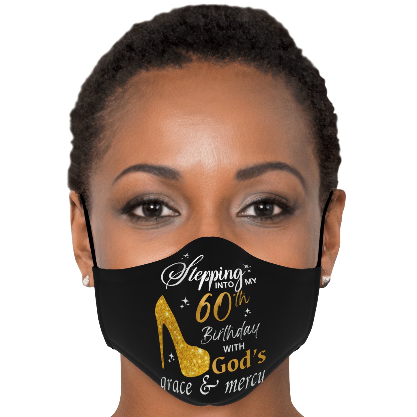 Premium Face Mask: 60th Birthday With God's Grace & Mercy